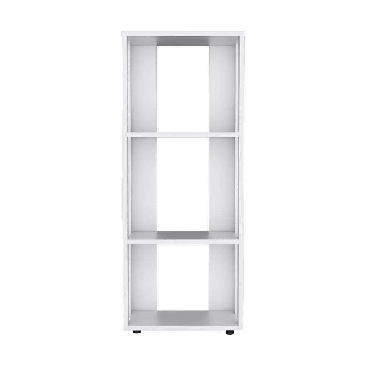 Biblioteca Office Blanco 40x100cm Rectangular Con Tres Compartimientos - BIBLIOTECAS Y ESTANTERIAS | Bylmo