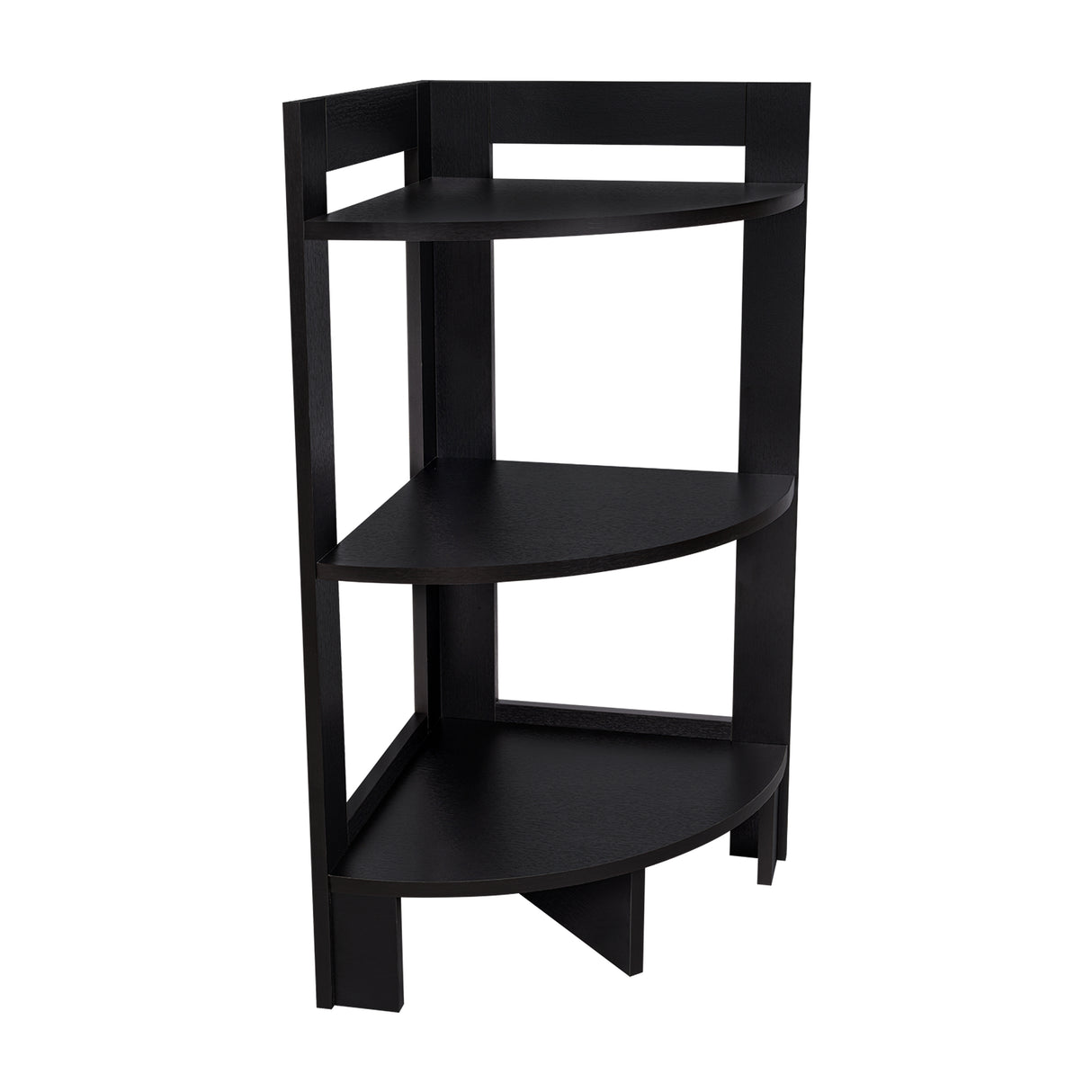 Mesa Auxiliar Esquinera Riga Wengue 38.8x80.6cm con Patas y Tres Compartimientos - MESAS AUXILIARES | Bylmo