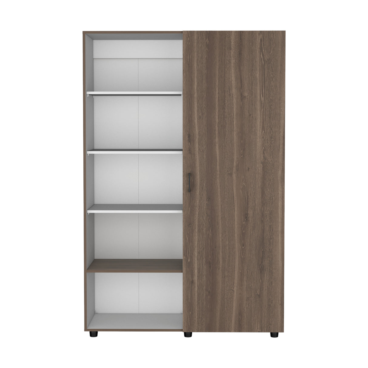 Closet Eco Milan y Blanco 120.1x184cm con Siete Compartimientos - CLOSETS | Bylmo