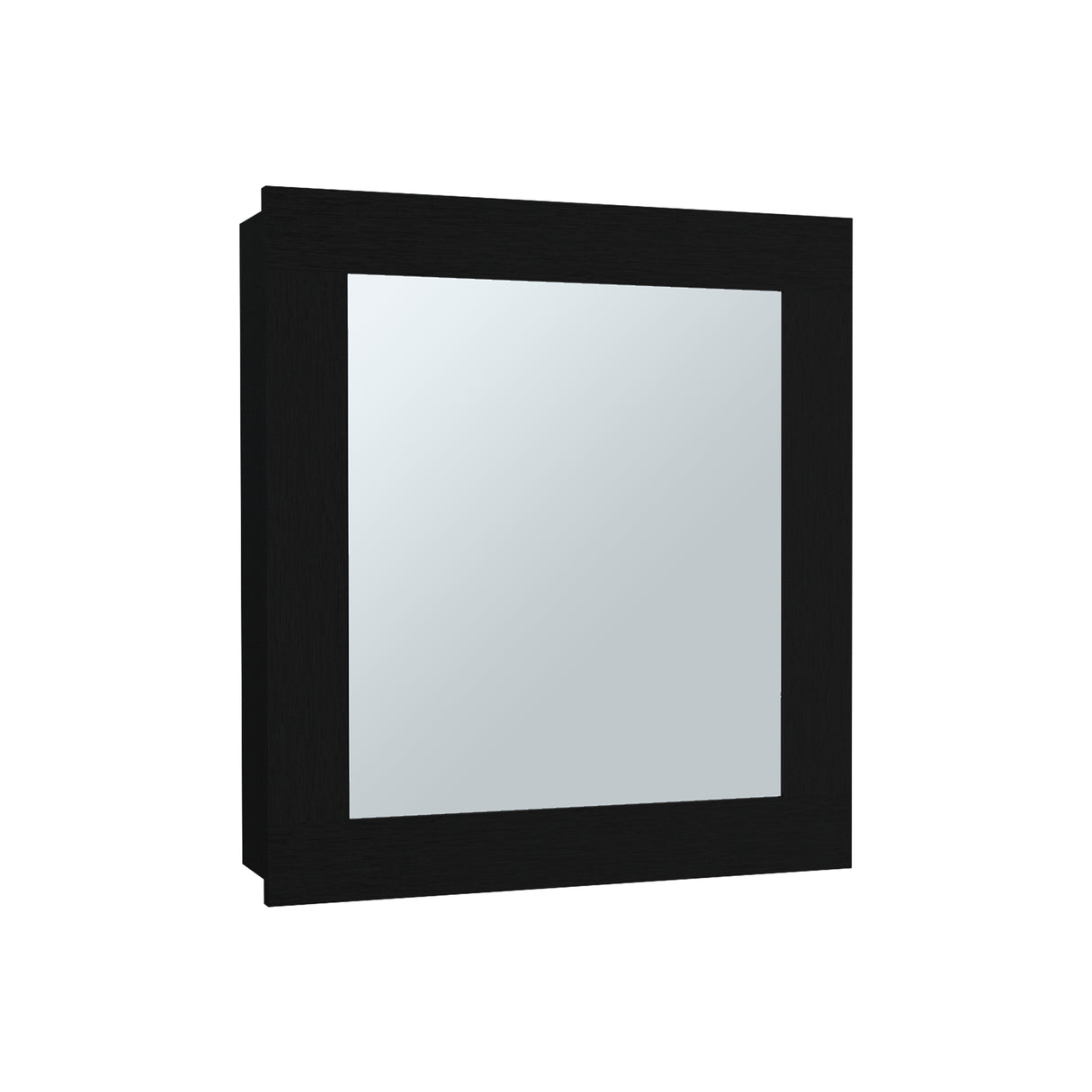 Gabinete de Baño Luma Wengue 47.2x52.2cm Rectangular con Espejo y Un Entrepaño - GABINETES DE BANHO | Bylmo