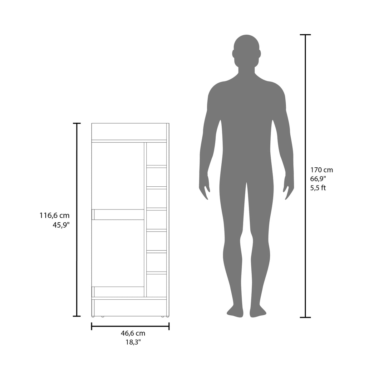 Bar Esquinero Lyman Fresno Europeo 46.6x116cm con Catorce Portabotellas y Tres Compartimientos - BARES | Bylmo