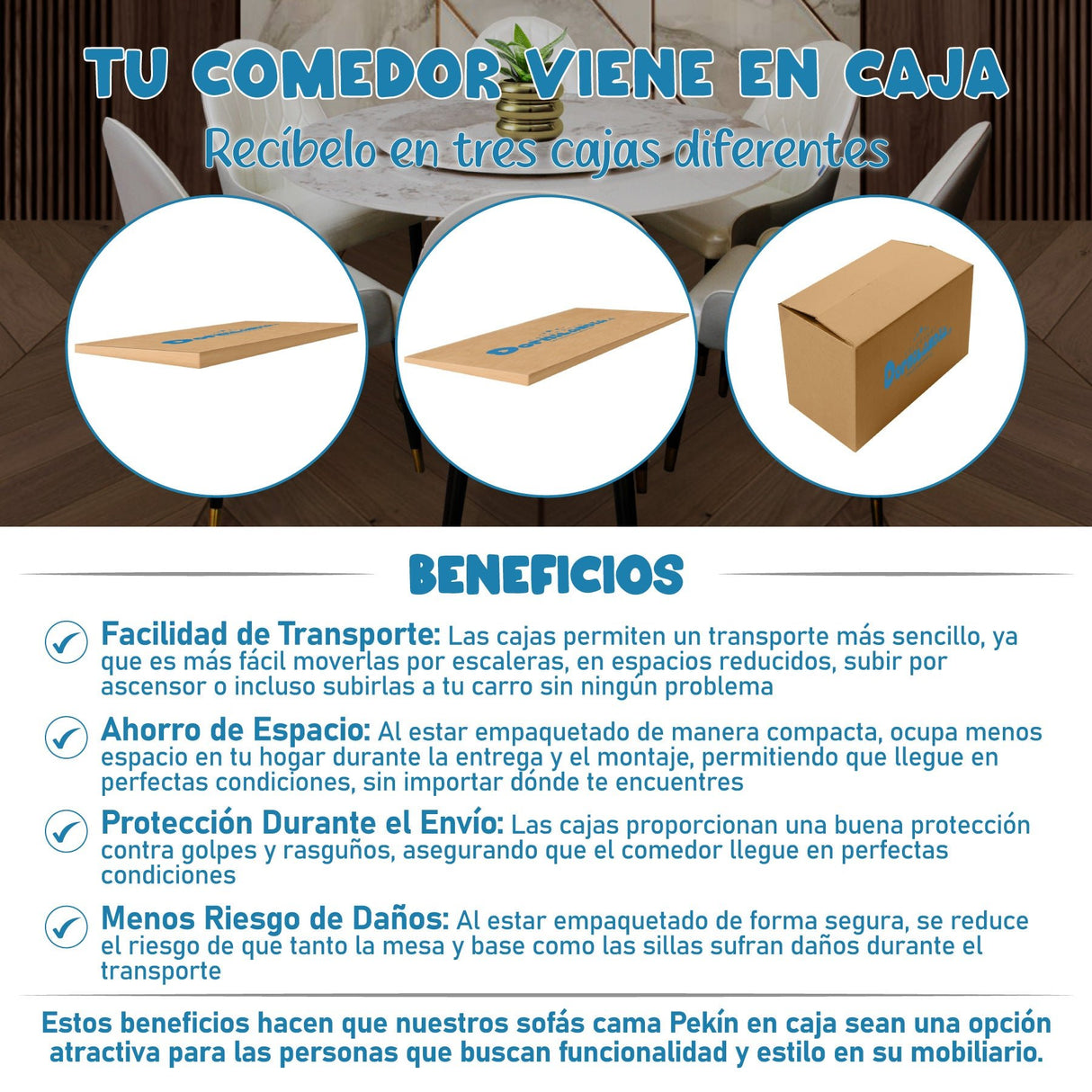 Comedor Carrusel Gris 130x75cm Circular de Seis Puestos con Seis Sillas - COMEDORES | Bylmo