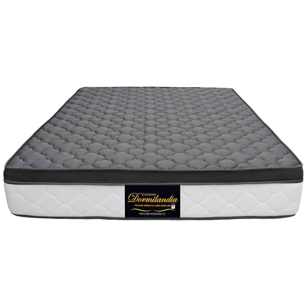 Colchón Dublín Gris Doble 140 X 190 Cm Firmeza Medio - COLCHONES | Bylmo