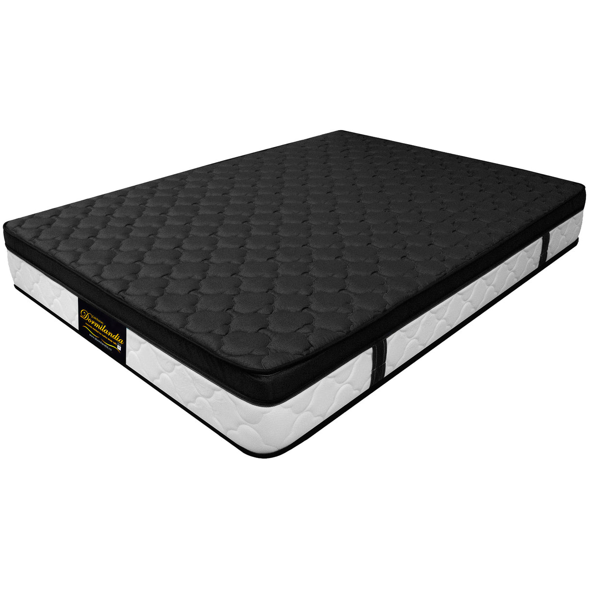 Colchón Dublín Negro Doble 140 X 190 Cm Firmeza Medio - COLCHONES | Bylmo