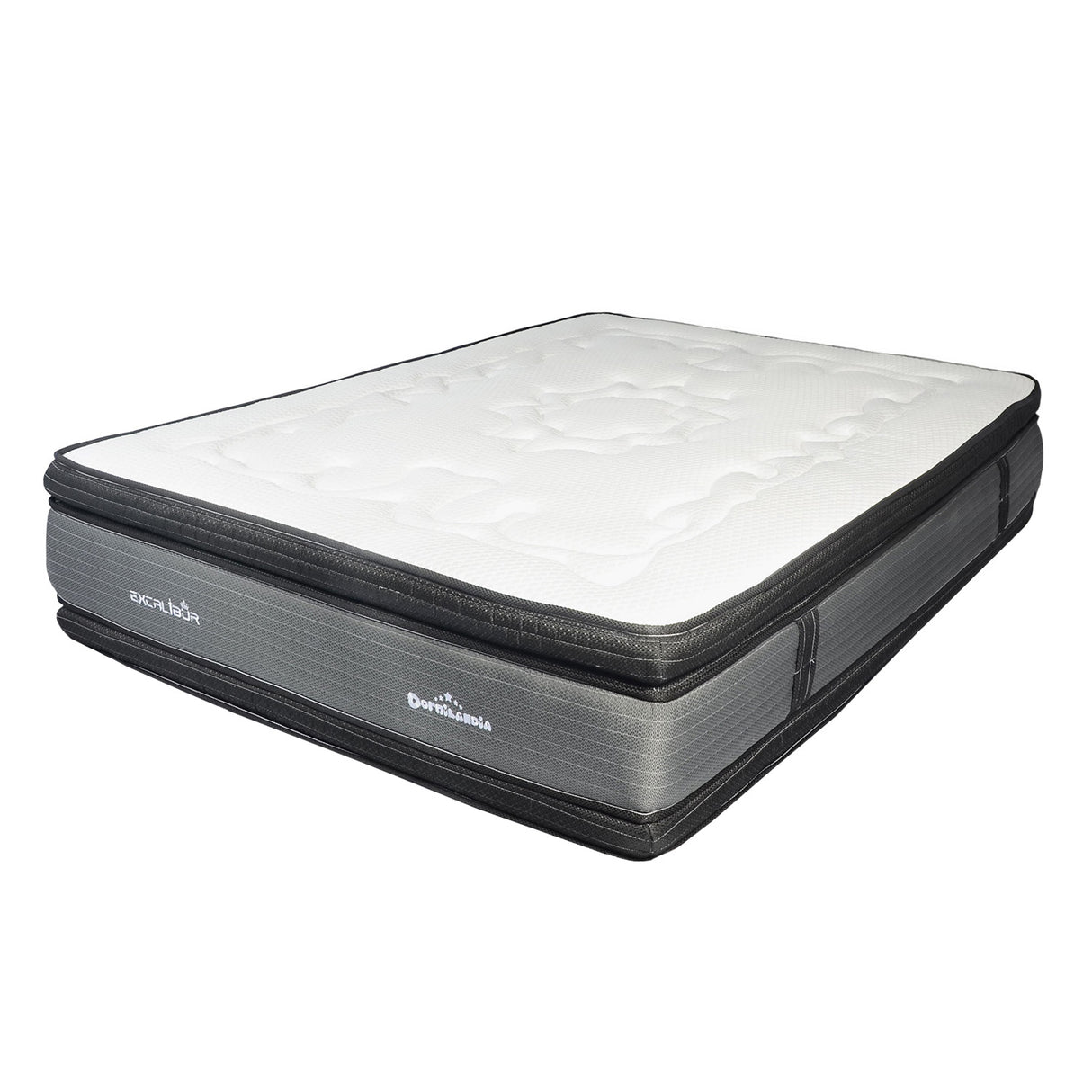 Colchón Excalibur Gris Queen 160 X 190 Cm Firmeza Medio Doble Faz - COLCHONES | Bylmo