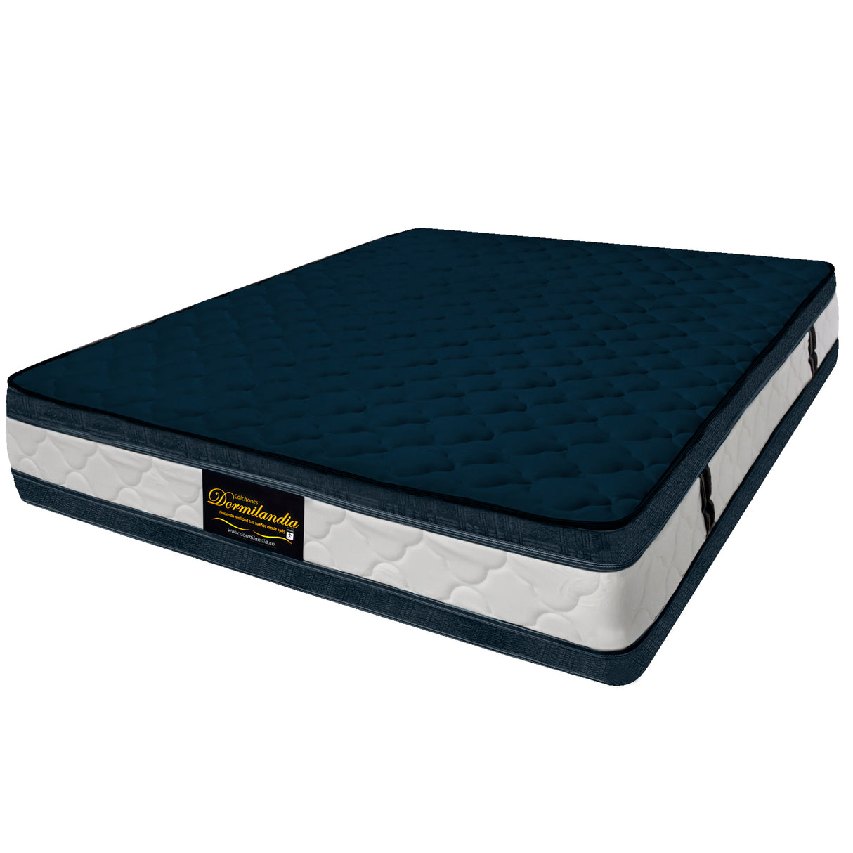 Colchón Marshall Azul Queen 160 X 190 Cm Firmeza Medio Doble Faz - COLCHONES | Bylmo