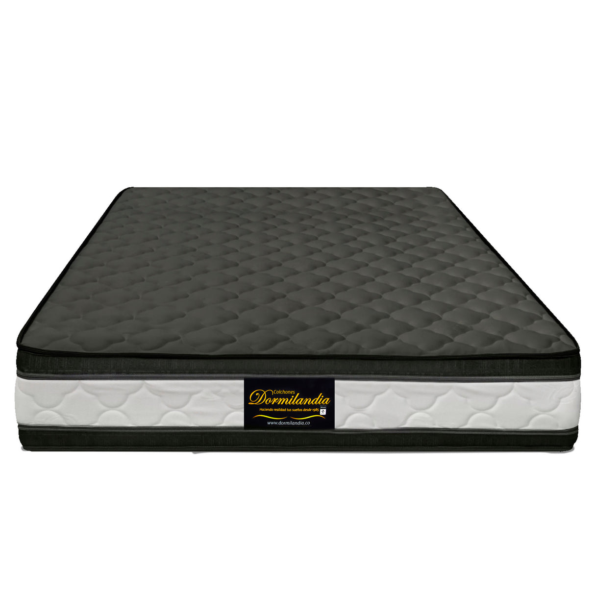 Colchón Marshall Gris Queen 160 X 190 Cm Firmeza Medio Doble Faz - COLCHONES | Bylmo