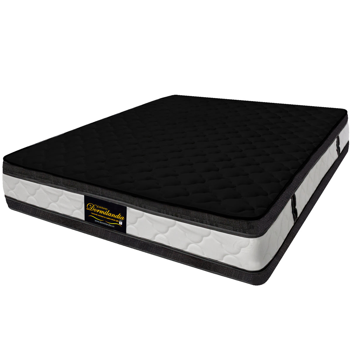 Colchón Marshall Negro Doble 140 X 190 Cm Firmeza Medio Doble Faz - COLCHONES | Bylmo