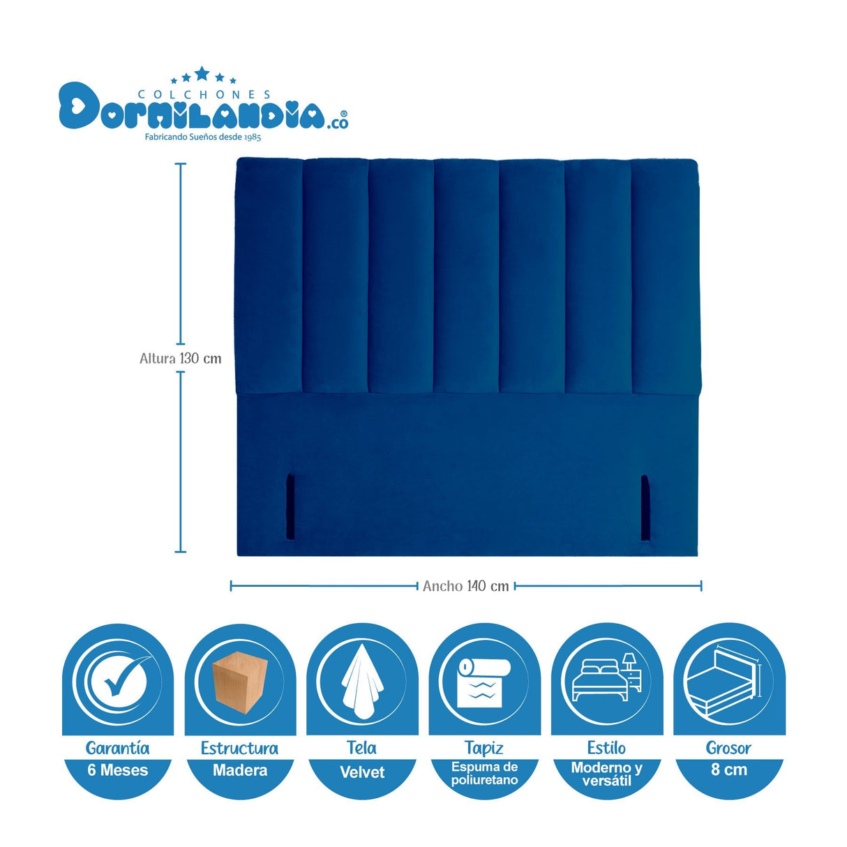 Combo Colchón Excalibur Gris y Negro Doble 140 X 190 Cm Firmeza Medio Doble Faz Con Cabecero y Base Cama - COLCHONES | Bylmo