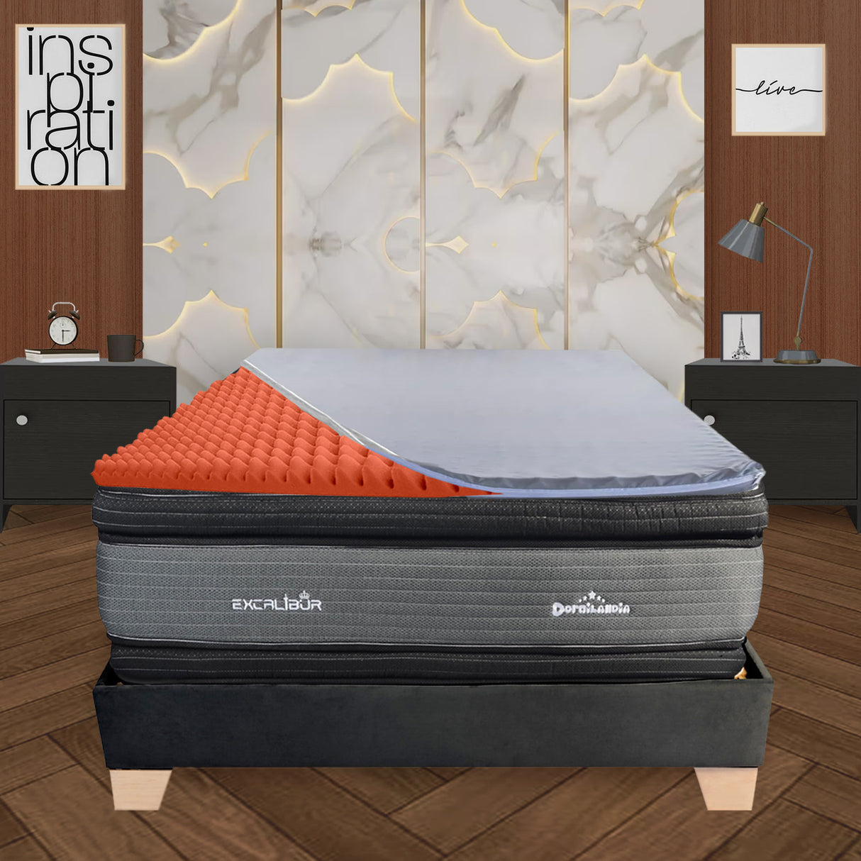 Colchoneta Antiescaras Gris Semidoble 120 X 190 Cm Firmeza Medio Firme - COLCHONES | Bylmo