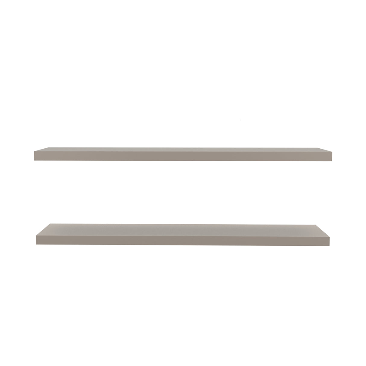 Set de 2 Repisas Taupe 120x3.8cm Rectangular Minimalista - REPISAS | Bylmo