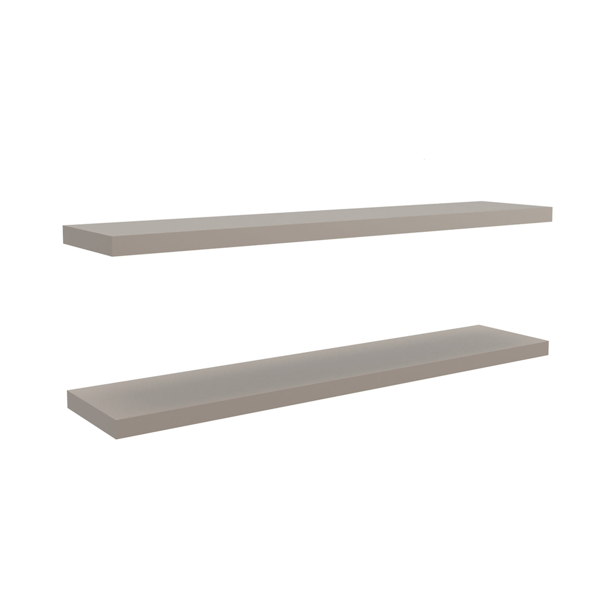 Set de 2 Repisas Taupe 120x3.8cm Rectangular Minimalista - REPISAS | Bylmo