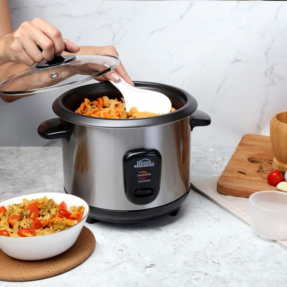 Olla Arrocera Plateado 23x22.5cm De 1 Litro - OLLAS ARROCERAS | Bylmo