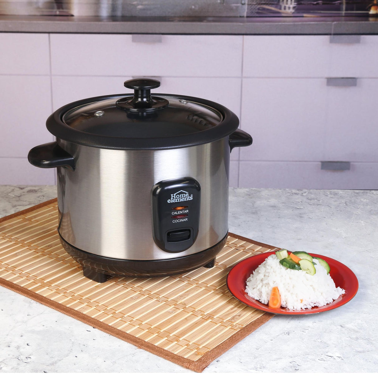 Olla Arrocera Plateado 23x22.5cm De 1 Litro - OLLAS ARROCERAS | Bylmo