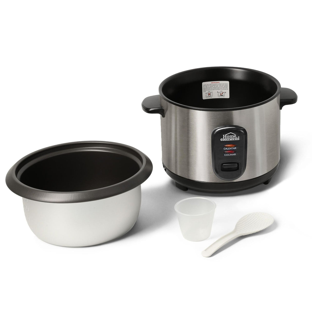 Olla Arrocera Plateado 23x22.5cm De 1 Litro - OLLAS ARROCERAS | Bylmo