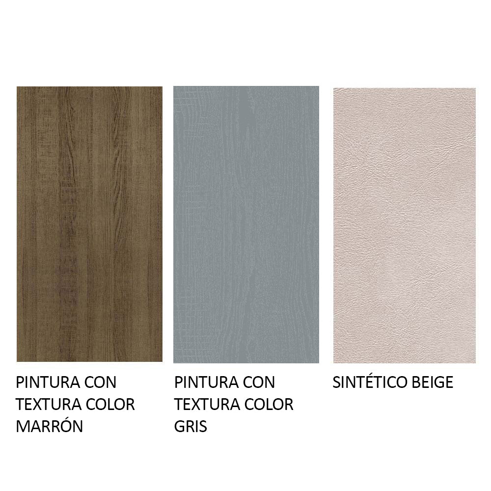 Combo Comedor y Sillas Samara Marron con Gris y Beige 90x78cm Cuadrado de Cuatro Puestos con Cuatro Sillas - COMEDORES | Bylmo