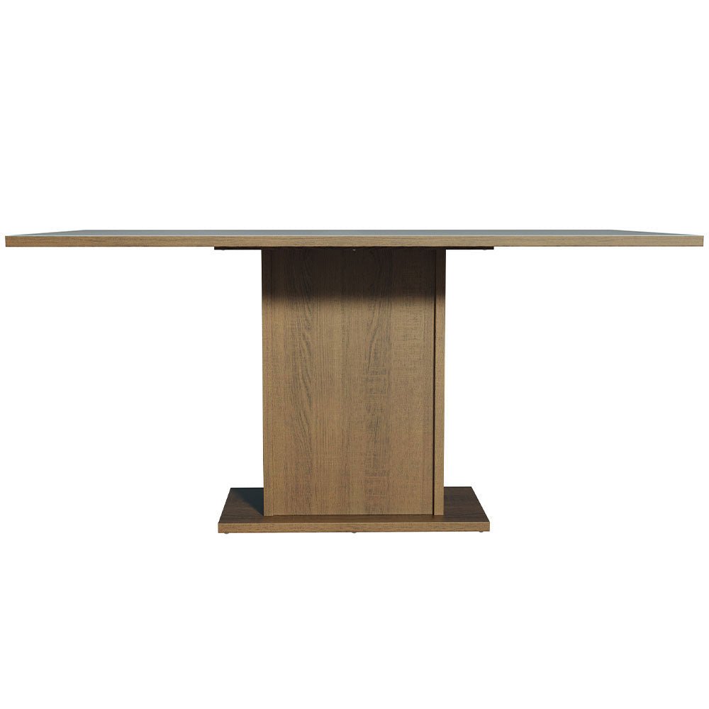 Comedor Marron y Gris 160x79cm Rectangular de Seis Puestos Sin Sillas - COMEDORES | Bylmo