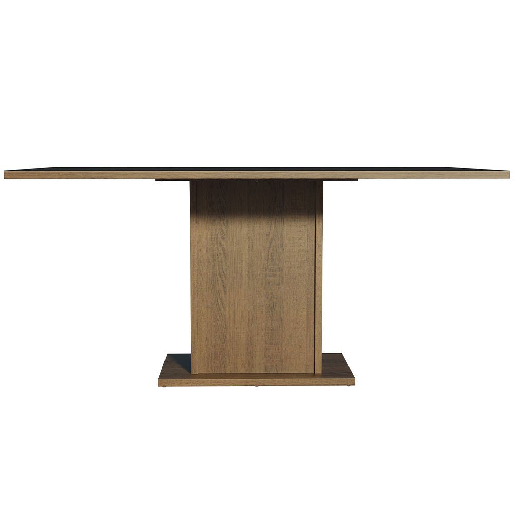 Comedor Marron y Negro 160x80cm Rectangular de Seis Puestos Sin Sillas - COMEDORES | Bylmo