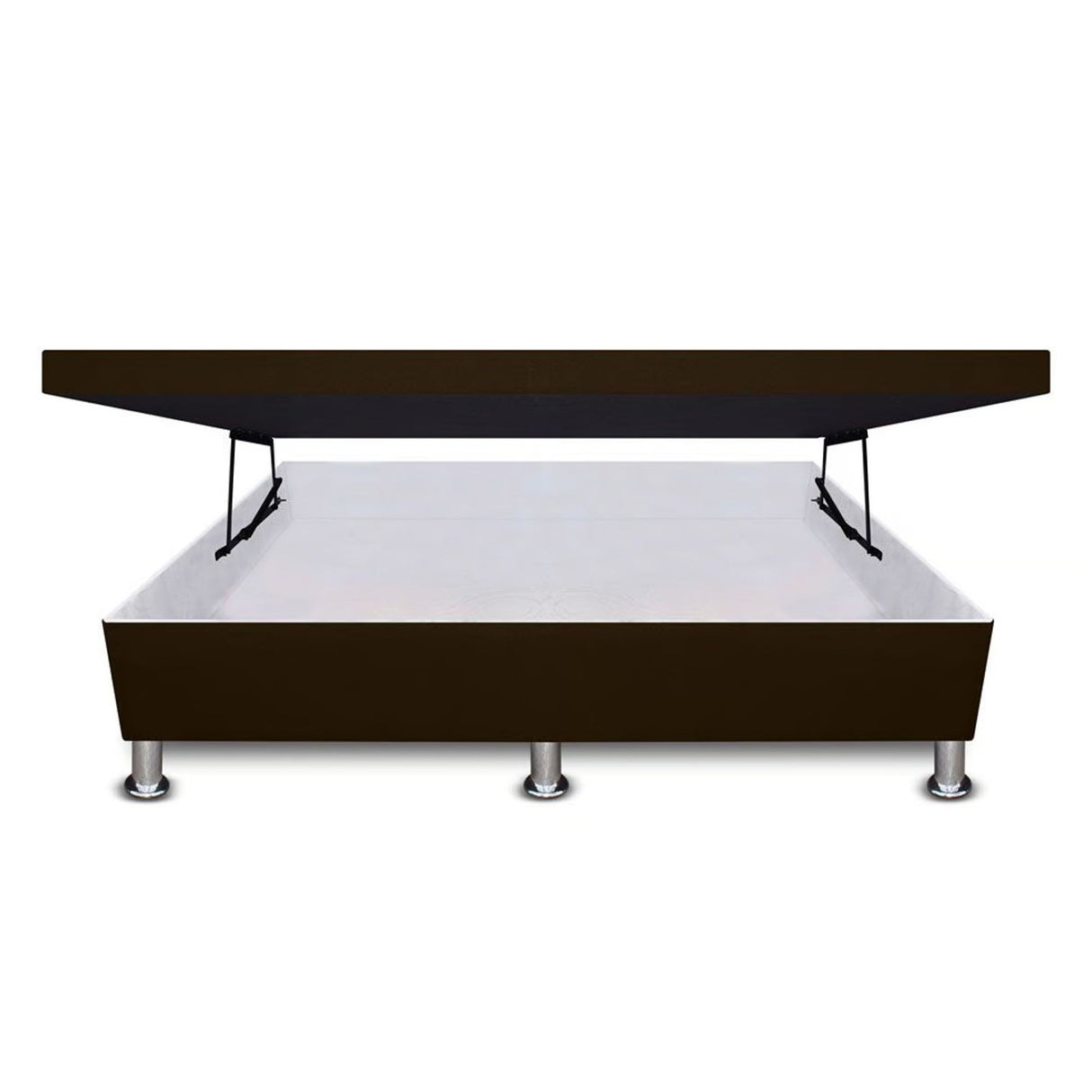 Cama Baúl Cafe 120x30Cm Para Cochón Semidoble 120 X 190 Cm de Apertura Horizontal - CAMAS | Bylmo