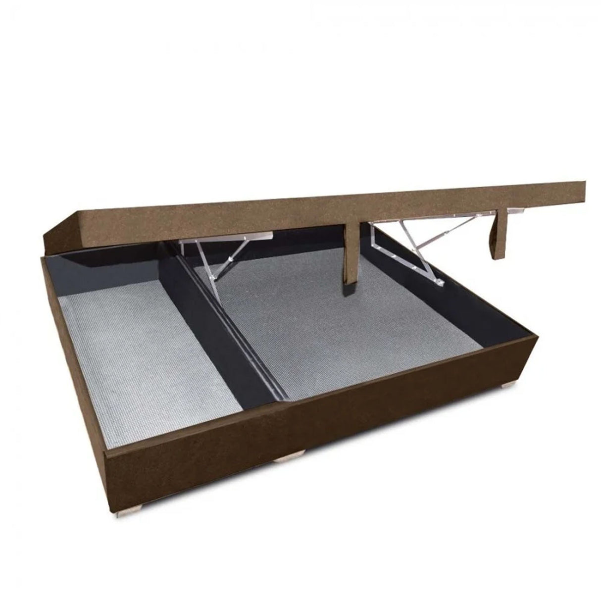 Cama Baúl Sall Cafe 90x43Cm Para Cochón Sencillo 90 X 190 Cm Con Cajones - CAMAS | Bylmo