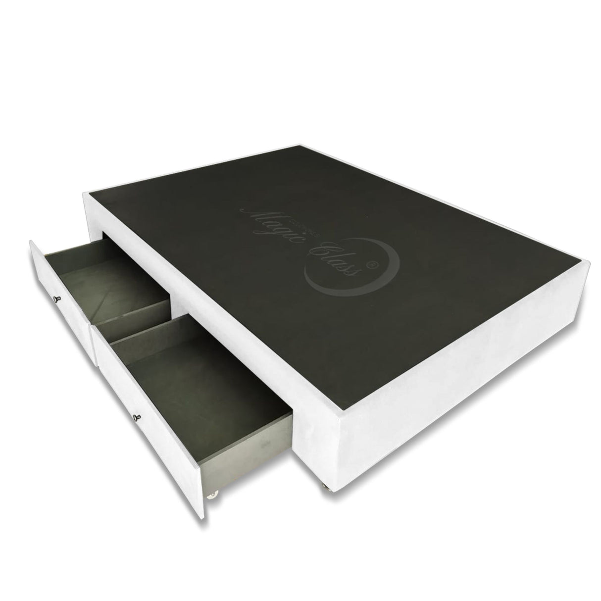 Base Cama Blanco 90x40Cm Para Cochón Sencillo 90 X 190 Cm Con Cajones - CAMAS | Bylmo