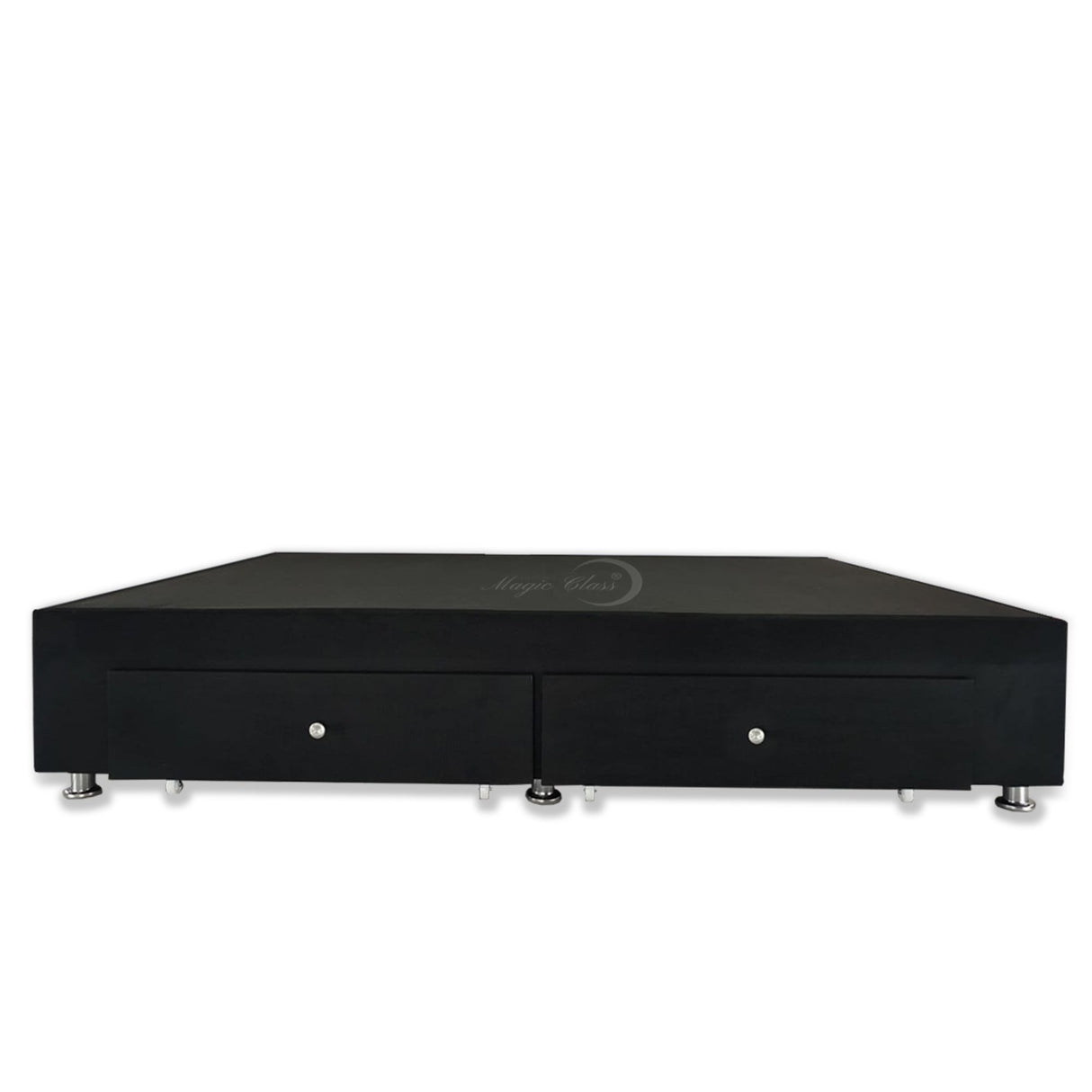 Base Cama Negro 90x40Cm Para Cochón Sencillo 90 X 190 Cm Con Cajones - CAMAS | Bylmo