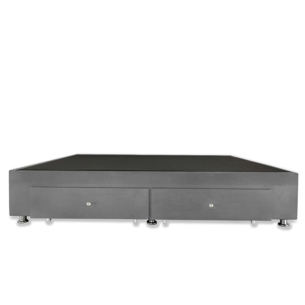 Base Cama Gris 100x40Cm Para Cochón Sencillo 100 X 190 Cm Con Cajones - CAMAS | Bylmo