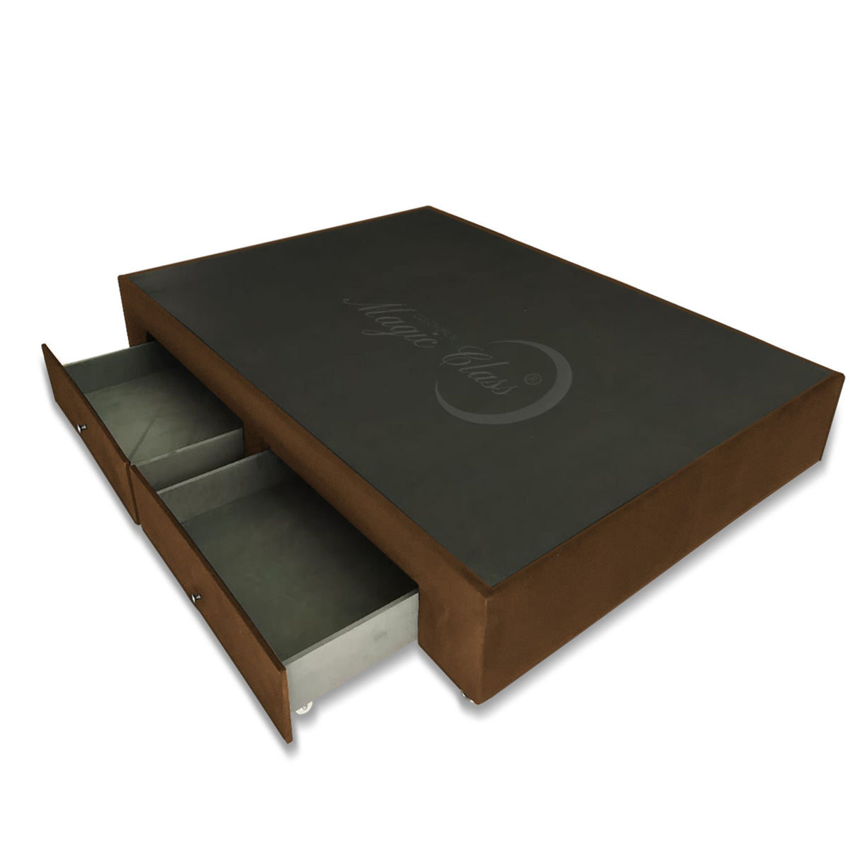 Base Cama Cafe 140x40Cm Para Cochón Doble 140 X 190 Cm Con Cajones - CAMAS | Bylmo