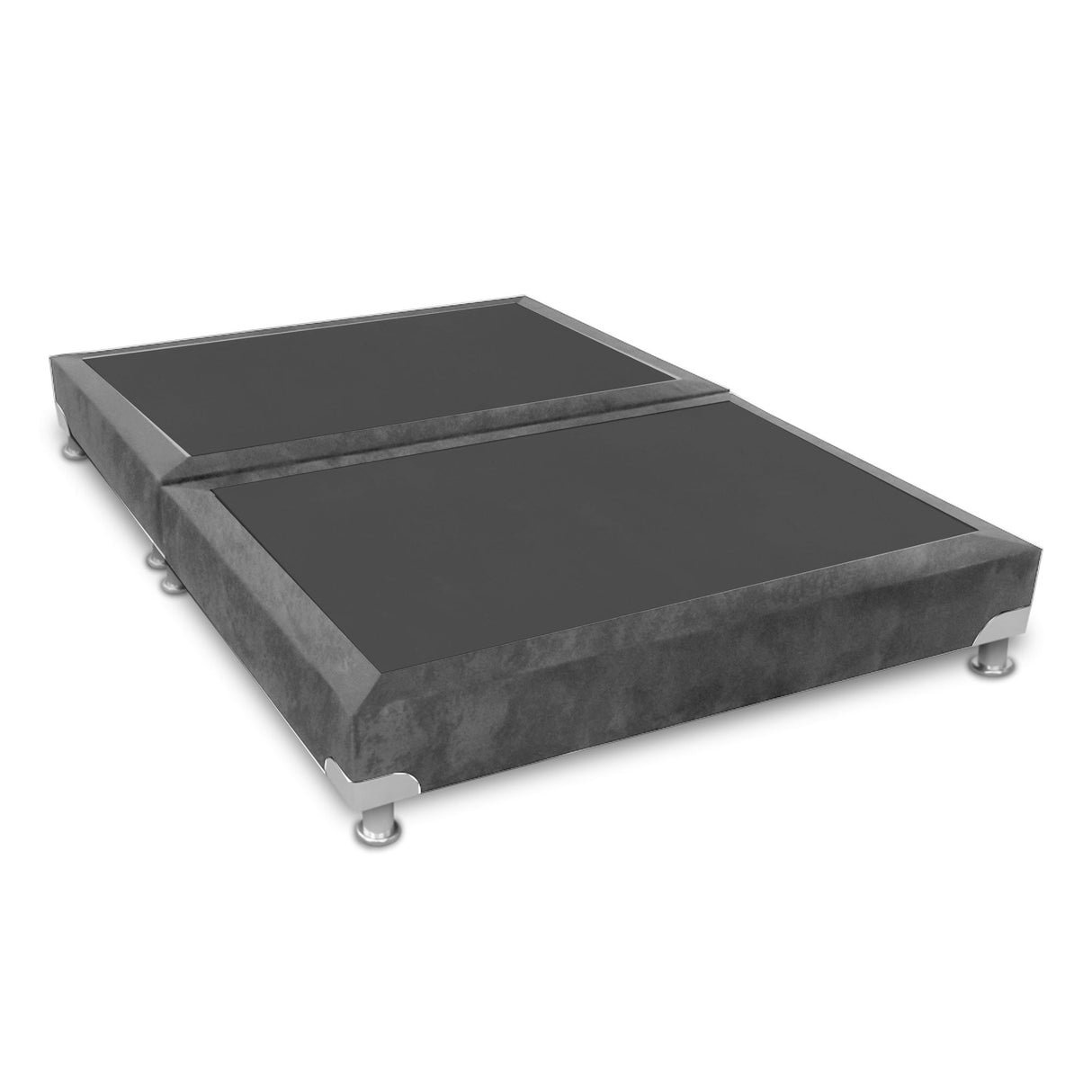 Base Cama Dividida Boston Gris 140x30Cm Para Cochón Doble 140 X 190 Cm - CAMAS | Bylmo