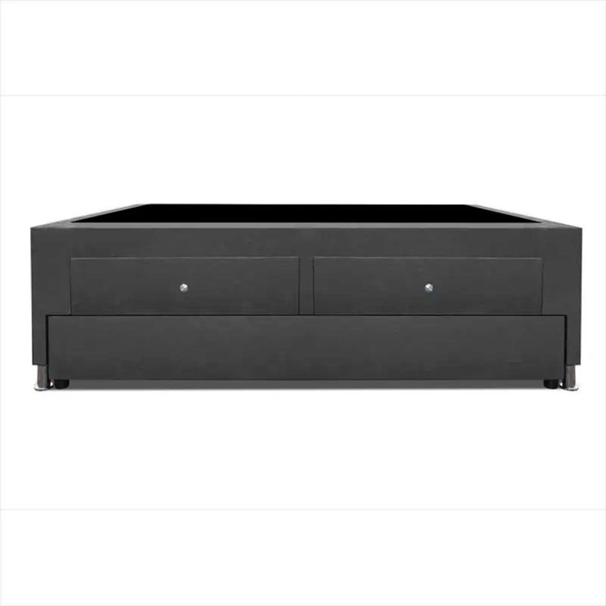 Cama Nido Gris 120x60Cm Para Cochón Semidoble 120 X 190 Cm Con Baúl y Cajones - CAMAS | Bylmo