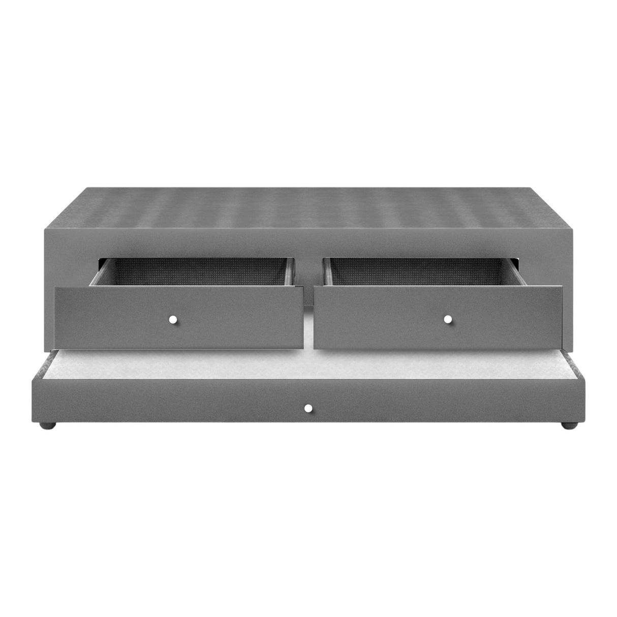 Cama Nido Duplex Gris 140x60Cm Para Cochón Doble 140 X 190 Cm Con Cajones - CAMAS | Bylmo