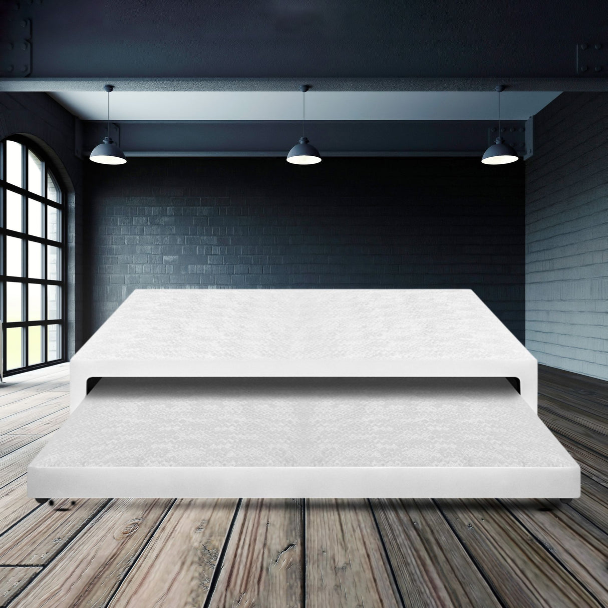 Cama Nido Duplex Blanco 90x40Cm Para Cochón Sencillo 90 X 190 Cm - CAMAS | Bylmo