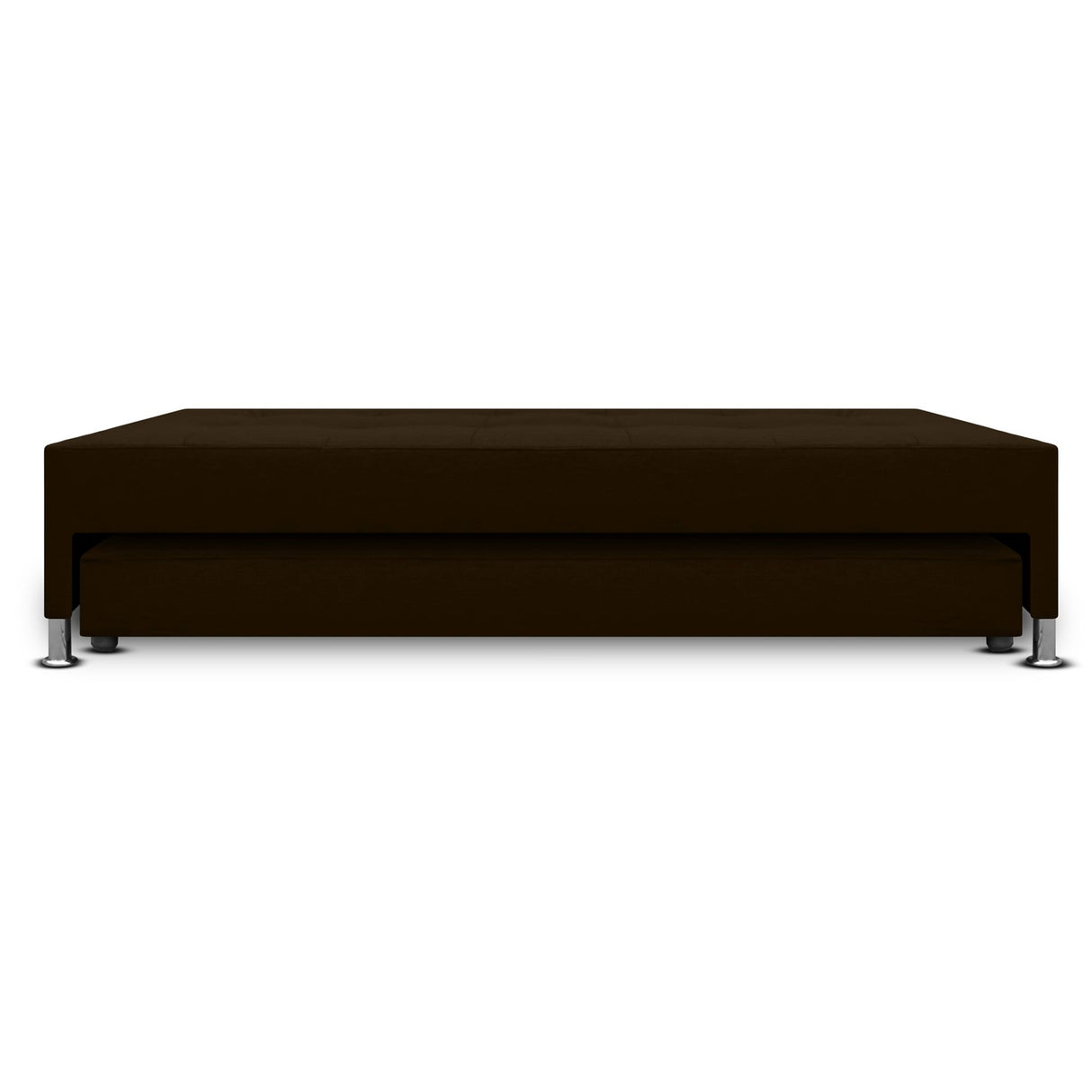 Cama Nido Duplex Jafar Cafe 100x48Cm Para Cochón Sencillo 100 X 190 Cm con Colchones Incorporados - CAMAS | Bylmo