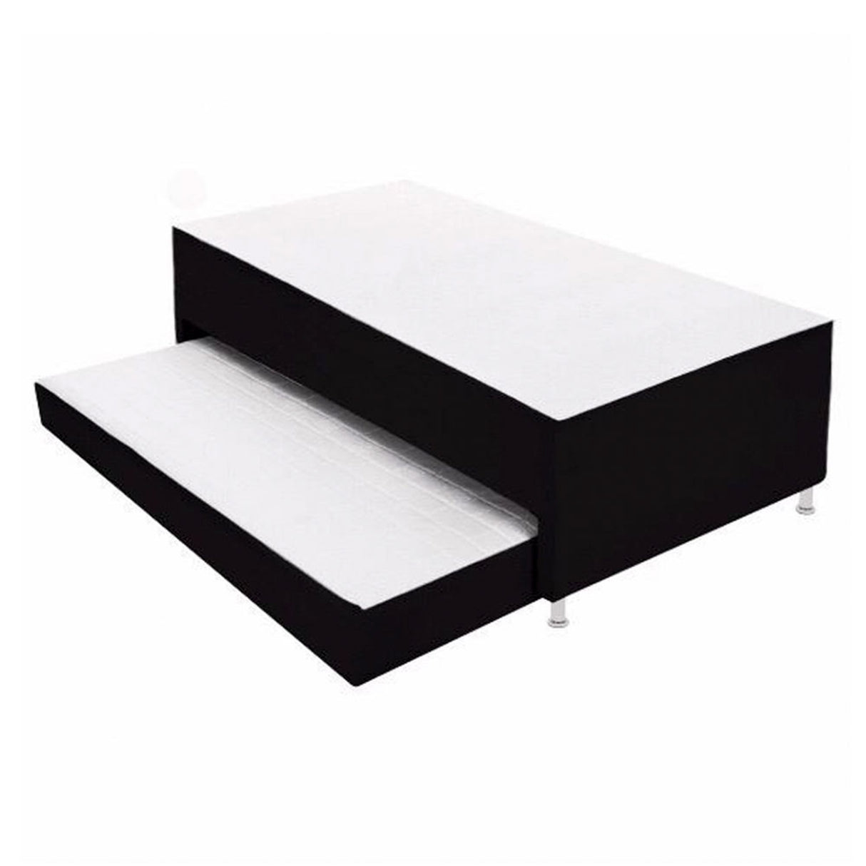 Cama Nido Duplex Negro 120x48Cm Para Cochón Semidoble 120 X 190 Cm con Colchones Incorporados - CAMAS | Bylmo