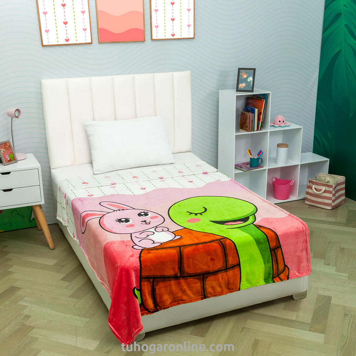 Cobija Zoo Rosado 150x200cm Animales Extrasuave - COBIJAS Y MANTAS | Bylmo