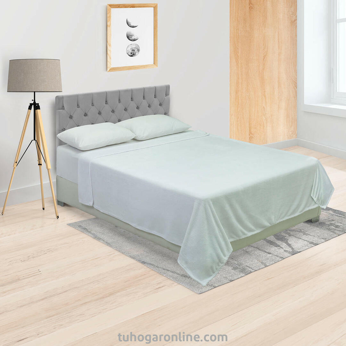 Cobija Soft Blanco 180x200cm Fondo Entero Extrasuave - COBIJAS Y MANTAS | Bylmo