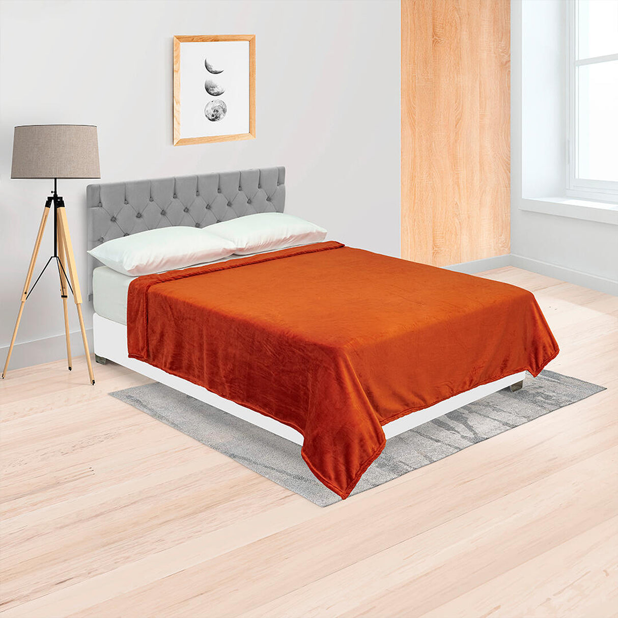 Cobija Soft Terracota 180x200cm Fondo Entero Extrasuave - COBIJAS Y MANTAS | Bylmo