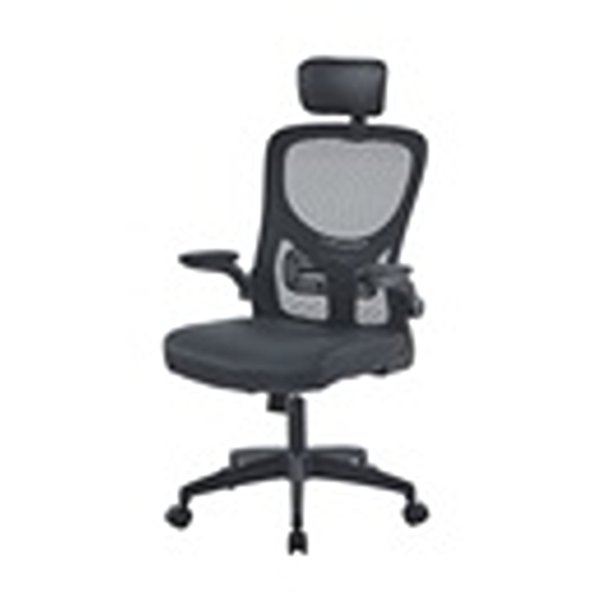 Silla Gerencial Celestial PU Negro 48x91cm con Apoya Brazos - SILLAS DE OFICINA | Bylmo