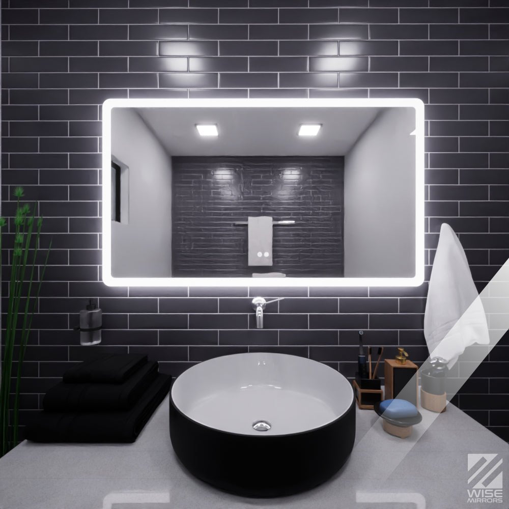 Espejo de Baño 120x70cm Rectangular con Sistema Led Touch - ESPEJOS DE BANHO | Bylmo
