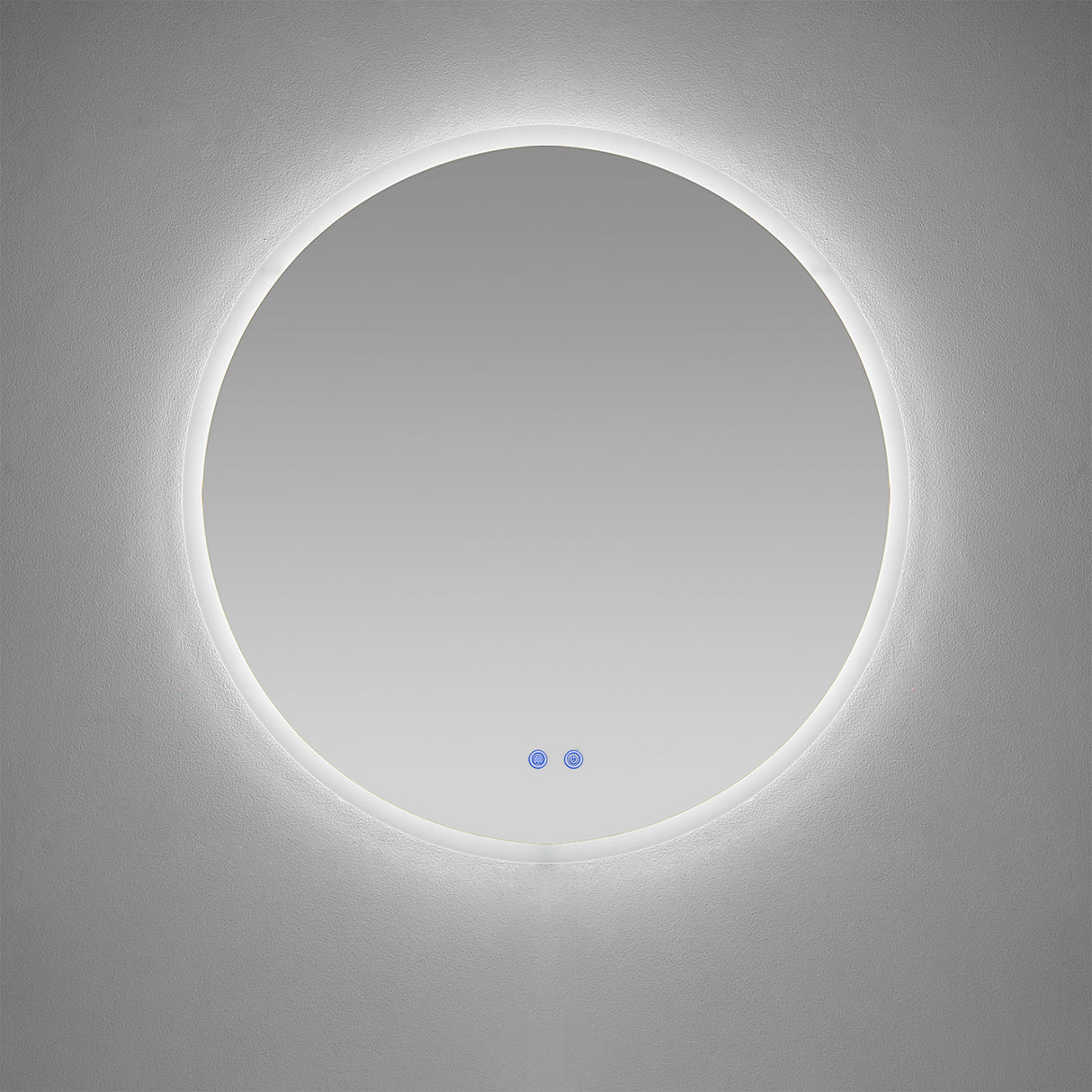 Espejo de Baño 80x80cm Redondo con Luz de Superficie Led Touch - ESPEJOS DE BANHO | Bylmo