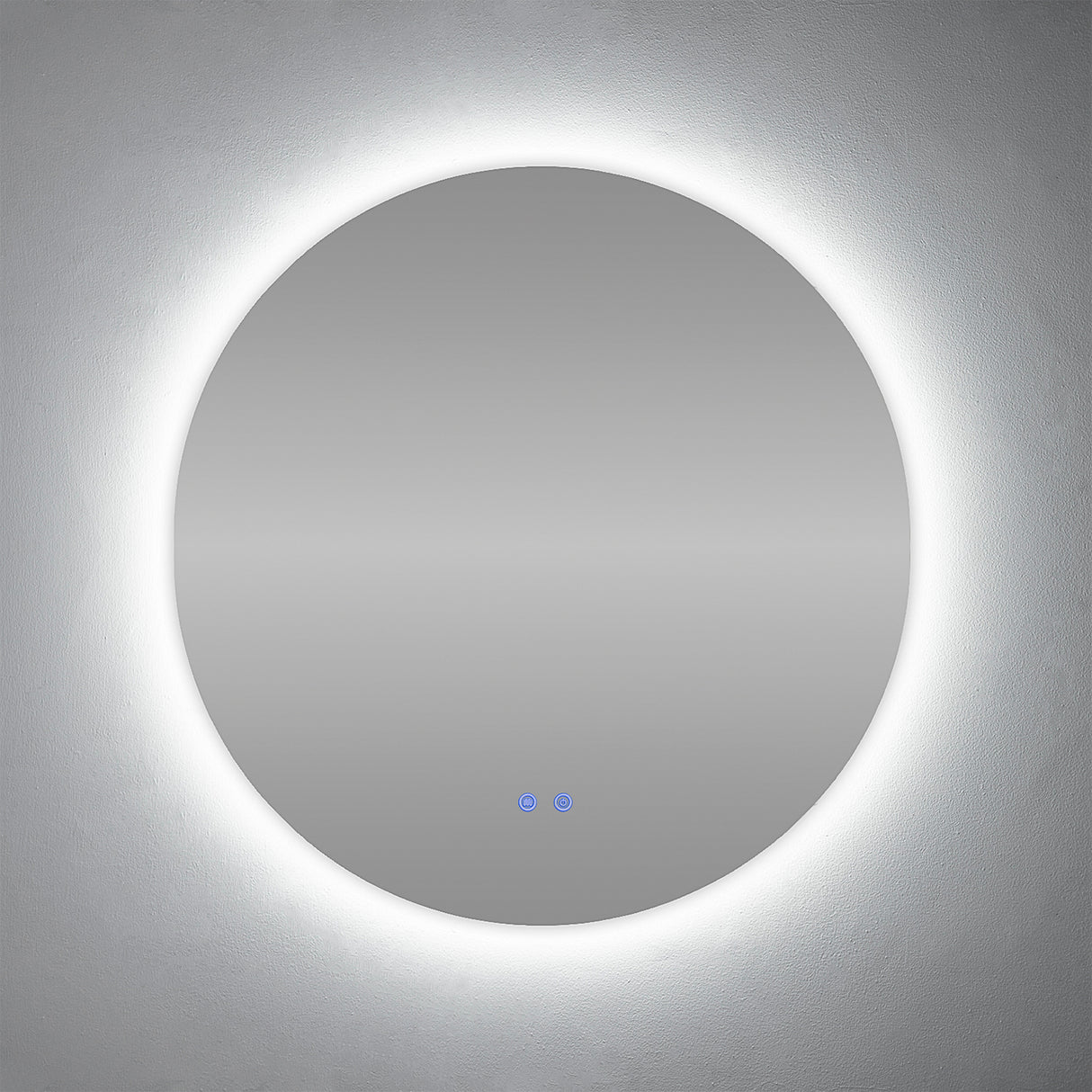 Espejo de Baño 80x80cm Redondo con Luz Retroiluminada Led Touch - ESPEJOS DE BANHO | Bylmo