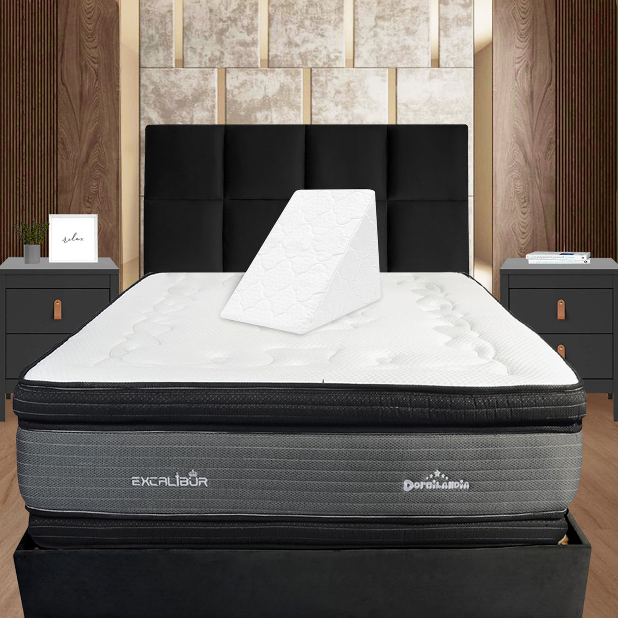 Cojín Multifuncional Blanco Triangular Hipoalergénico - COJINES | Bylmo