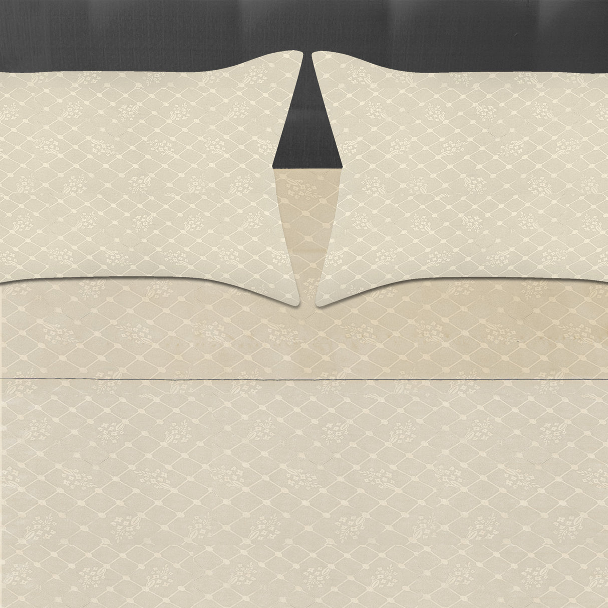 Juego de Sabanas Beige para Cama Semidoble 120 X 190 Cm Hipoelergénicas y Antiácaros - SABANAS | Bylmo