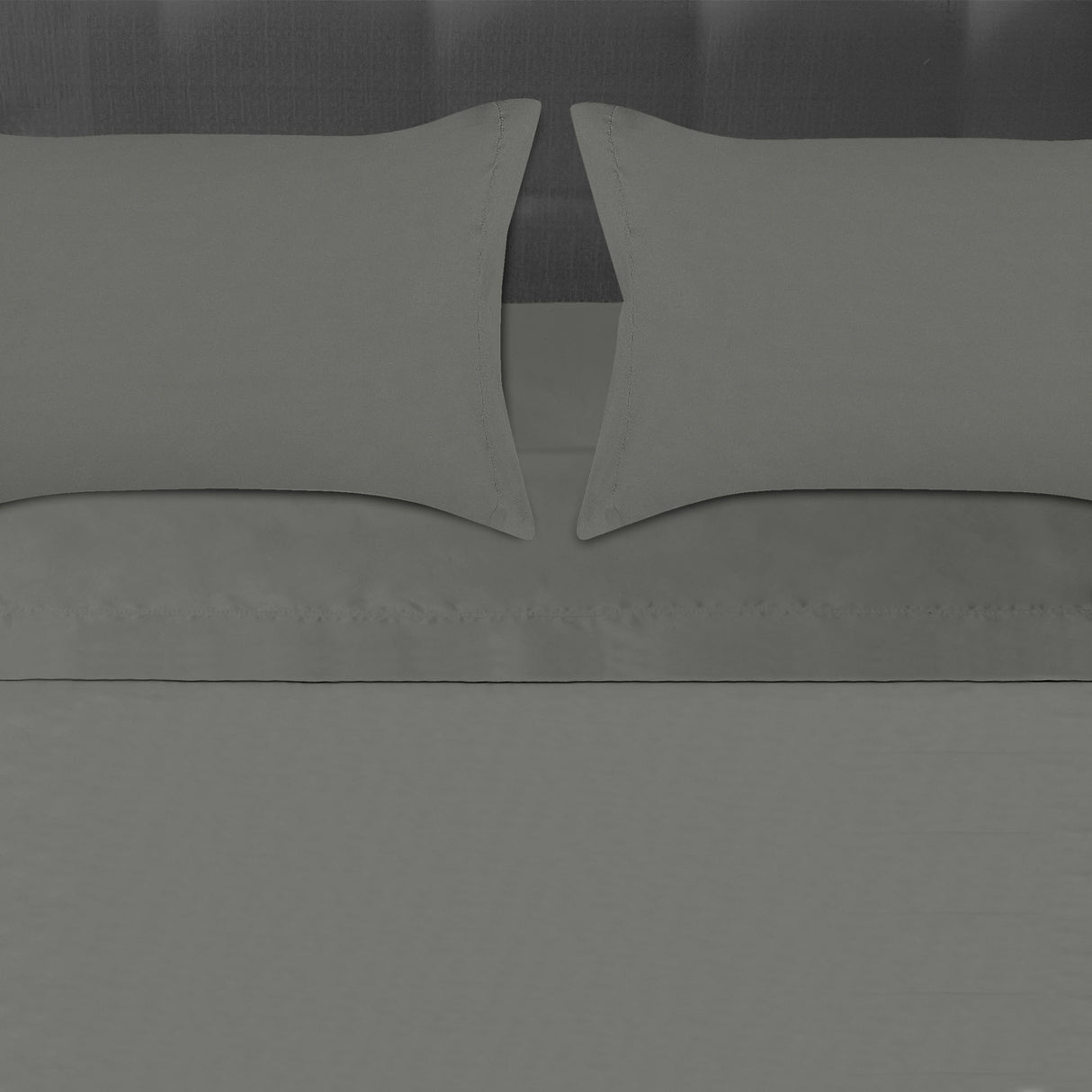 Juego de Sabanas Gris para Cama Semidoble 120 X 190 Cm Hipoelergénicas y Antiácaros - SABANAS | Bylmo