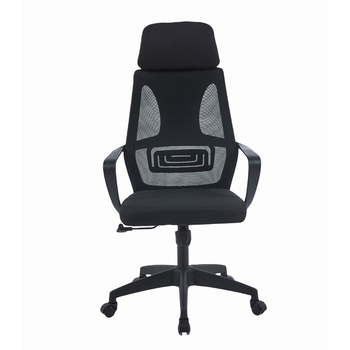 Silla Gerencial Diamante Negro 50x95cm con Apoya Cabezas