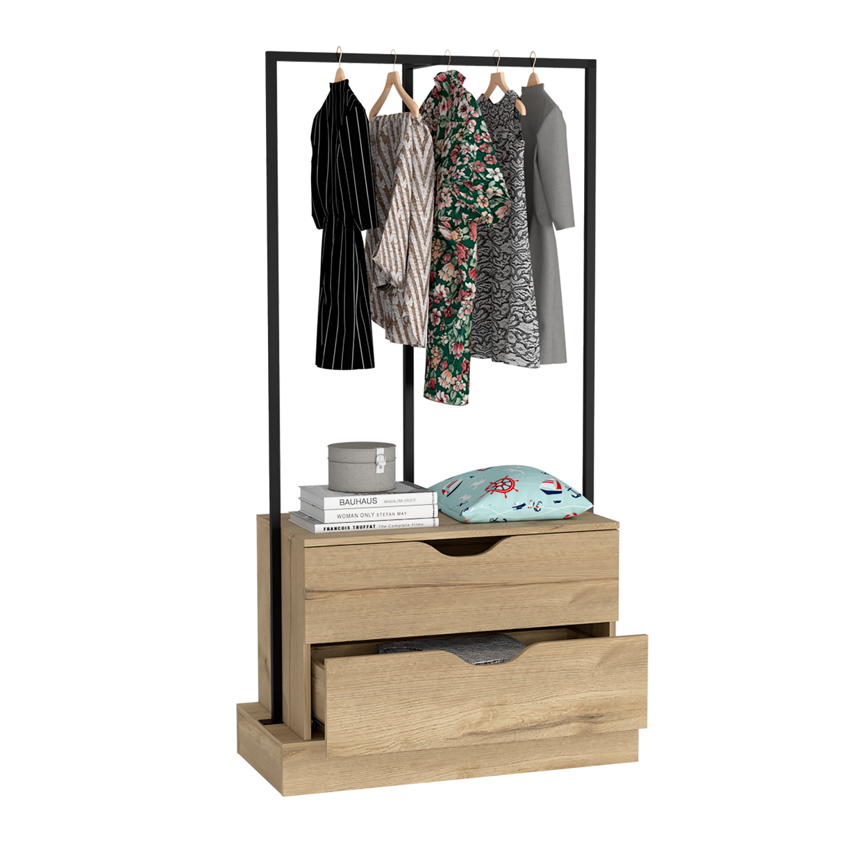 Closet Open Dreams Connect Duna 84x160cm Con Dos Cajones y Sin Puertas - CLOSETS | Bylmo