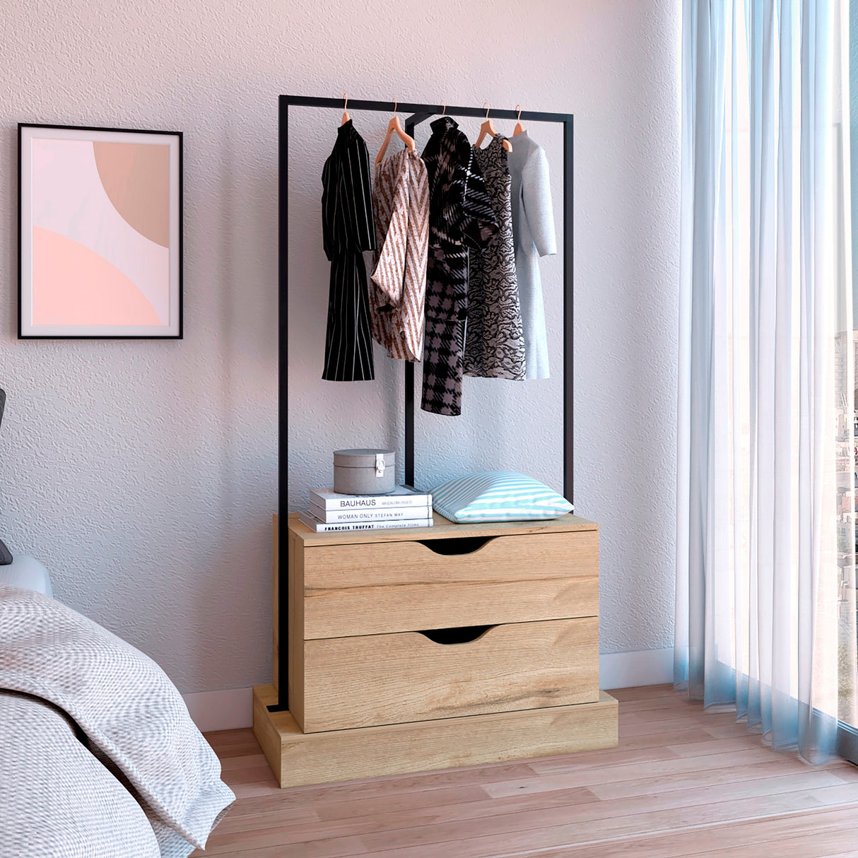 Closet Open Dreams Connect Duna 84x160cm Con Dos Cajones y Sin Puertas - CLOSETS | Bylmo