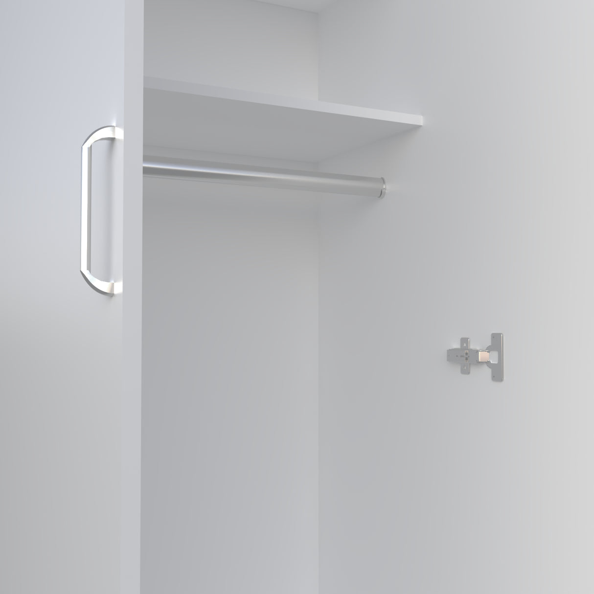 Closet Aurora Blanco 60x180cm Sin Cajones y Dos Puertas - CLOSETS | Bylmo