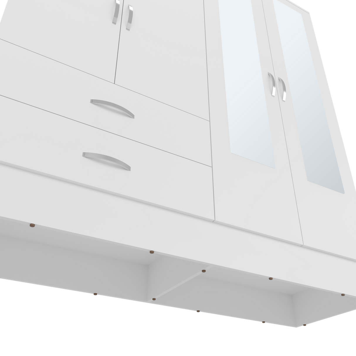 Closet Bolton Blanco 120x180.6cm Con Dos Cajones Tres Puertas y Espejo - CLOSETS | Bylmo