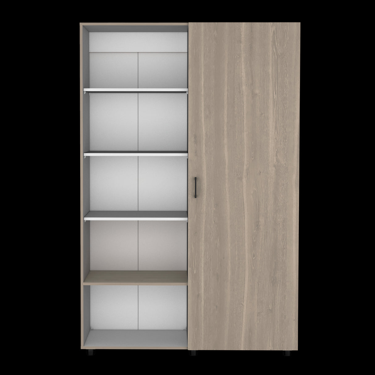 Closet Eco Bardolino y Blanco 120.1x184cm Sin Cajones y Una Puerta - CLOSETS | Bylmo